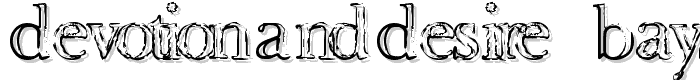 Devotion and Desire - Bayside font